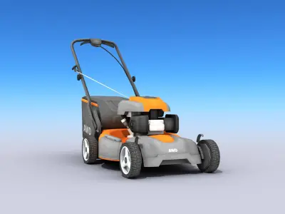 Lawn Mower Low-poly 3D model order