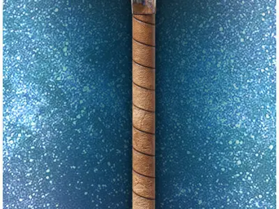 mace-axe 3d lowpoly sword with crystals Low-poly 3D model