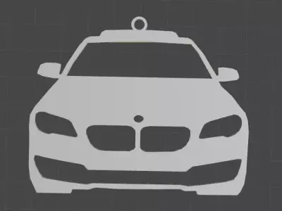 520 F10 2010 17 Car Rearview Mirror Ornament- key chain 3D print model