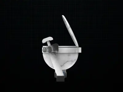 Ship toilet 3D model