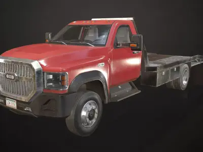 Medium Duty Truck VX400 - Car Hauler 3D model