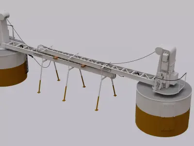 Titanic Electric Cranes 3D model