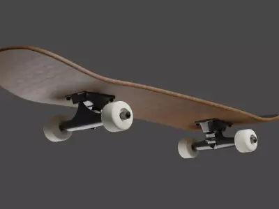 Skateboard Free 3D model 2