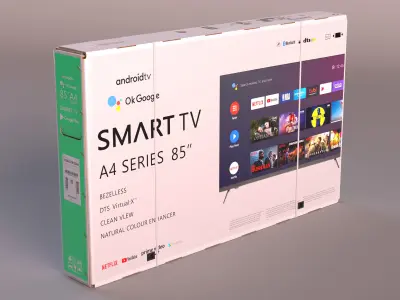 85 Inch Television Shipping Box 3D model