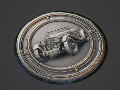 Car Pendant Medallion 3D print model