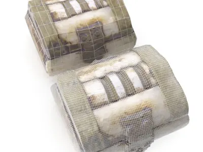 Mini Chest 03 - Low and High Poly versions Low-poly 3D model