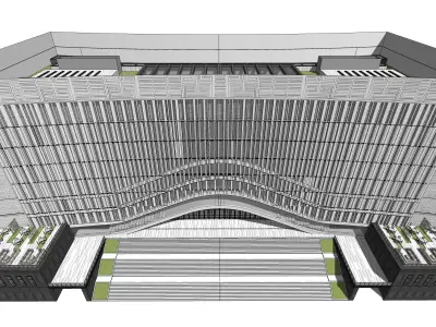 Sketchup Office building Q3 3D model