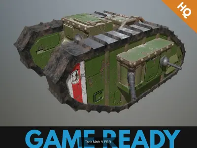 Tanks Package of 4 Stylized Tanks Low Poly Game Ready