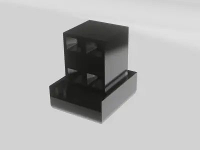 Cap Square Tubing 3D model