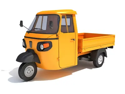 3 Wheeler Mini Tuk Tuk Pick Up 3D model