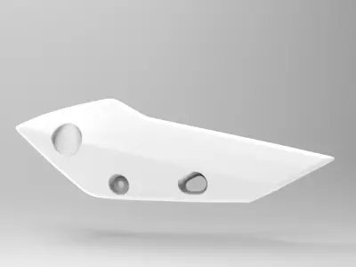 YAMAHA FAZER 800 FZ8 LATERAL FAIRING  FRONT  2015 3D model