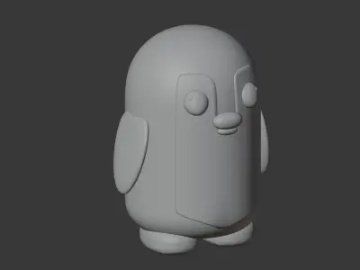Penguin Animal Low-poly 3D model