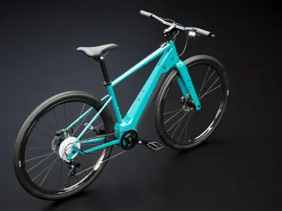 Generic Electric Cross Fintess Bicycle 3D model