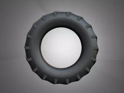  Rear Tire - Combine 1688 3D model