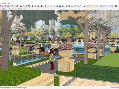 Sketchup Landscape Park J7 3D model