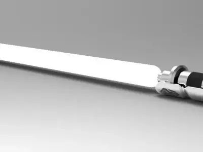 Jedi lightsaber Low-poly 3D model