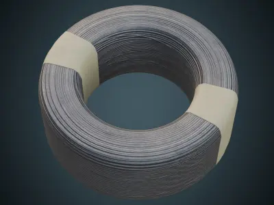 Steel Wire Rope 1A Low-poly 3D model