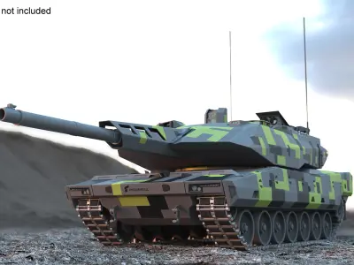 Rheinmetall Panther KF51 Main Battle Tank 3D model