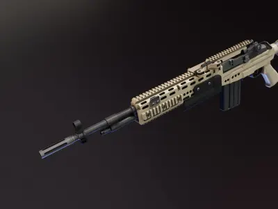 Mk 14 Custom Low-poly 3D model