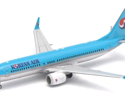 Boeing 737-800 MAX Korean Air 3D model purchase