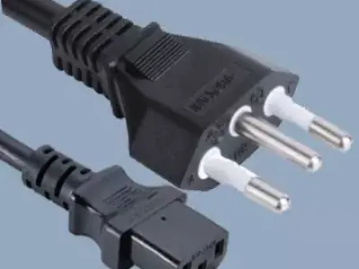 Plug NBR 14136 connector C-13 Free 3D model