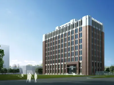 3Dmax fashion city commercial square building 334 3D model