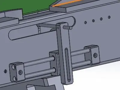 The chain conveyor lin 3D model