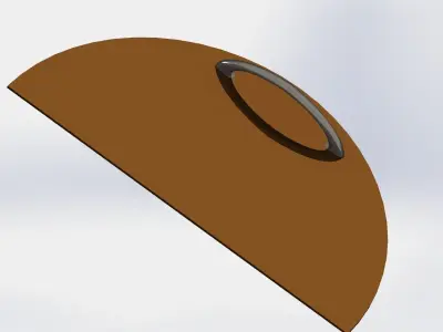 Tank door 3D model