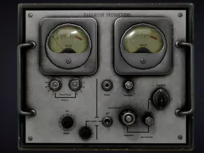 Military Radio Communicator Low-poly 3D model