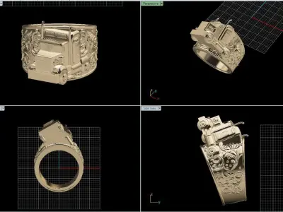 Truck ring camion gandola 3D print model
