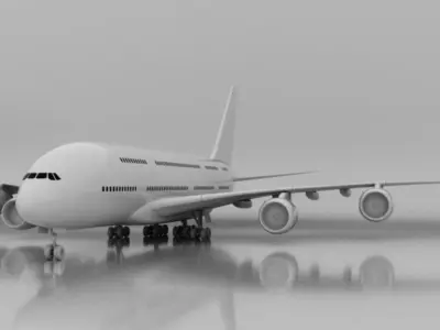 Airbus A380 3D model get