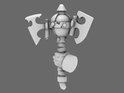 SO Blue Lads Elf Looted Axe Mauls LEFT 3D print model
