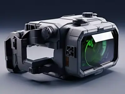 SciFi Futuristic Handheld Device Low-poly 3D model purchase