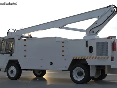 Aircraft Deicing Vehicle 3D model purchase