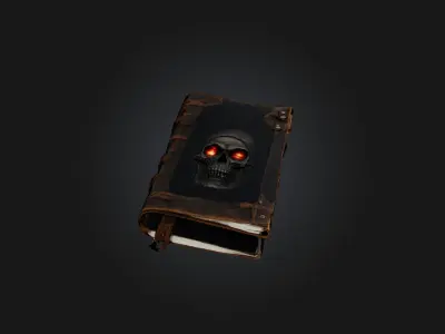 Apocalypse journal Low-poly 3D model