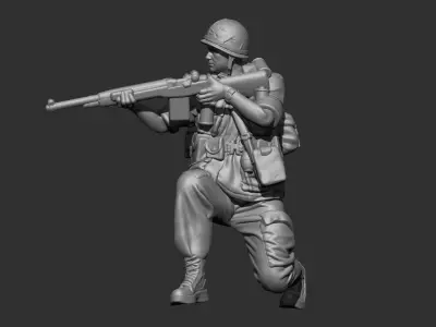 USA Vietnam Soldier 8 3D print model