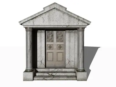 Old Mausoleum Low-poly 3D model