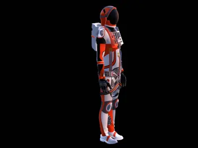 Astronaut Spacesuit Us 3D model