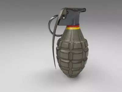 MK2 Grenade Low-poly 3D model purchase