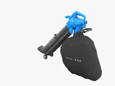 Leaf Blower and Vacuum Low-poly 3D model