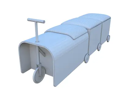 Toy train 3D model 11
