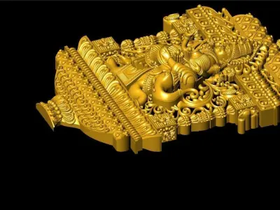 LAXMI PENDENT ANTIQUE  3D print model