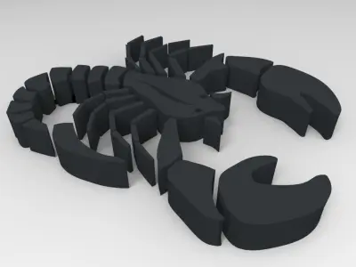 Scorpio scorpion Free 3D print model