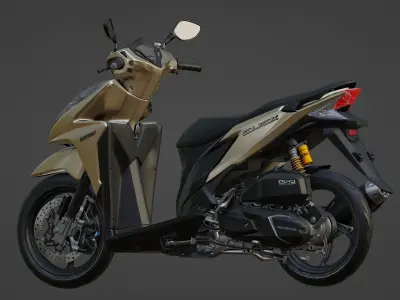 Vario 125 KZR 3D Modelling Low-poly 3D model