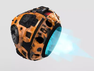 Sci-Fi hover unit  Free 3D model
