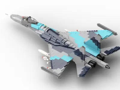 MocBricks3D - Lego SU-35 3D print model