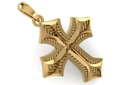 CROSS PENDANT CR207 3D print model