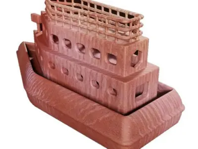 Classic Wooden Ship Low-poly 3D model