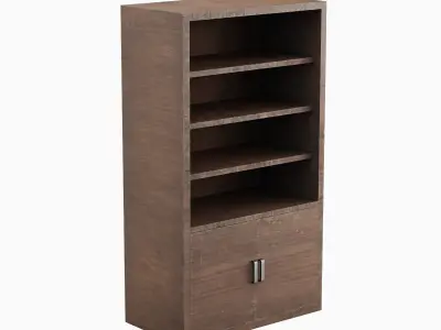 Old Shelf 01 Low-poly 3D model