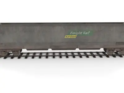 Coal Hopper low poly Low-poly 3D model